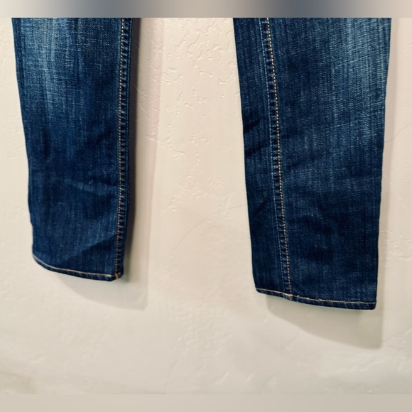 Hudson Jeans Colin Low Rise Skinny Straight Dark Wash Bea Flap Back Pocket SZ 24 - Picture 8 of 16
